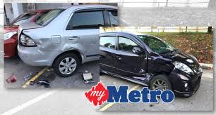 Antaranya kereta mengalami calar balar pada body dan bumper. Naik Bukit Turun Tengok Kereta Kemek