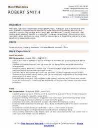 Host Resume Samples Qwikresume