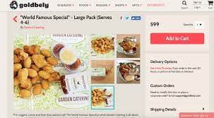 Garden Catering Recently Made It Possible For Its Customers To Ship Their Famous Chicken Nuggets Potato Cones To Friends And Famil Catering Food Oktoberfest