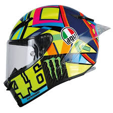 Valentino Rossi Agv Pista Gp R Soleluna 2016 Helmet Replica Race Helmets Ilustrasi Komik Komik