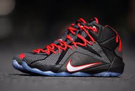 Nike Lebron 12 Black Bright Crimson White Sneakernews Com Nike Lebron Sneaker Collection Nike Fashion
