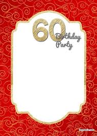 Blank Birthday Invitation Card Template Free Download Free Printable 60th Birthday Invitation Templates Free Invitation Templates D Printable Birthday Invitations 60th Birthday Invitations Birthday Invitations