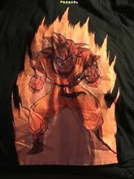 The adventures of a powerful warrior named goku and his allies who defend earth from threats. Dragon Ball Z Goku Kaio Ken 1989 Toei Vintage Shirt Rare Super Vegeta Broly M Md Ebay