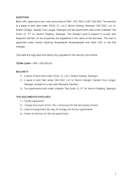 Incorporating latest amendment — p.u. Solac Assignment Question Bank Abc Approved Term Loan Amounting To Rm1 035 500 To Def Sdn Bhd The Security Is Piece Of Land Held Under Hs 12 Lot Mukim Kelang Studocu