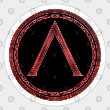 It captures the key concept of. Sparta Lambda Symbol Spartan Warrior Sticker Teepublic