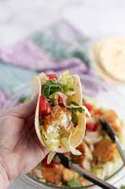 And, if you're like me and too lazy to pick up tortillas, cut your favorite wraps into circles to use as a taco shell. Fish Tacos With Avocado Sauce Shugary Sweets