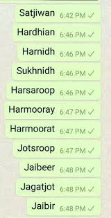 Select a name for your new born sikh boy that starts from b. What Are Your Favorite Sikh Names For Males And Females Quora