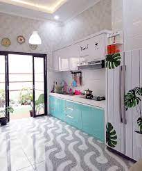 Untuk dapur dengan desain minimalis, anda dapat lebih meningkatkan suasana dapur, membuatnya lebih hidup dengan pemilihan corak da. Kumpulan Contoh Model Desain Dapur Sederhana Di Lahan Yang Terbatas Homeshabby Com Design Home Plans Home Decorating And Interior Design