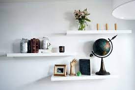 The true floating shelves have a completely clean look that has the mounting hardware hidden behind the. Design Inspo Floating Shelves Floating Shelves Living Room Floating Shelves Bedroom Rustic Floating Shelves
