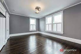 Love The Gray Walls And Dark Floors Grey Walls Grey Walls White Trim Gray Painted Walls
