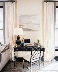 Traditional Work Space Small Home Office Desk Black White Rooms Chippendale Chairs