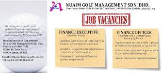 Full time & part time jobs available. Job Vacancy Finance Kulim Golf Country Resort Facebook