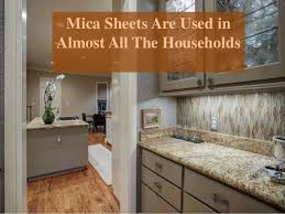 mica sheets are used in almost all the