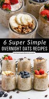 6 Easy Overnight Oats Recipes Recipe Easy Overnight Oats Overnight Oats Recipe Healthy Oats Recipes