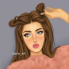 Image May Contain 1 Person Sarra Art Girly M Cute Girl Drawing