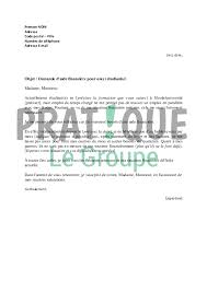 Lettre de demande de financement pour formation ». Lettre De Demande D Aide Financiere Pour Un Etudiant Pratique Fr