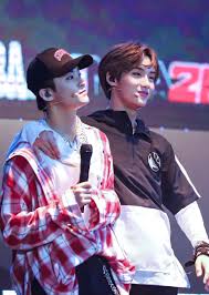 Huang with fellow wayv member winwin promoting its grand slam bag. Lucas Winwin And Ten Image 6015474 On Favim Com