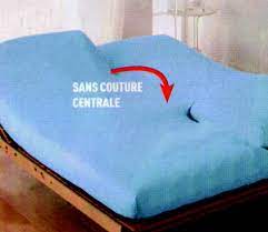 Formé de deux draps housses reliés au centre, ils sont alors très faciles à installer grâce à leurs élastiques et leurs grands bonnets de 28 cm. Draps Housse Tetes Et Pieds Relevables Nuits Calines