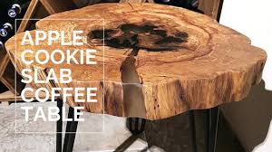 Slab coffee table from locally harvested old growth walnut. Small Cookie Slab Coffee Table Apple Youtube