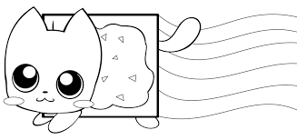 A real life poptart cat in space. Nyan Cat Coloring Page Cat Coloring Page Owl Coloring Pages Cat Coloring Book