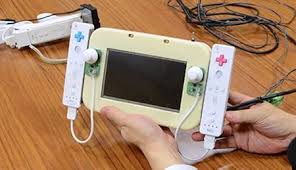 Nintendo Wii U Gamepad Prototype Once An Lcd With Wii Remotes Attached Wii U Nintendo Wii