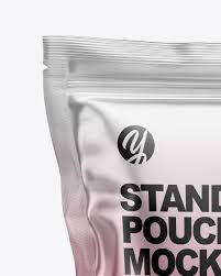 Download Matte Metallic Stand Up Pouch Bag Mockup In Pouch Mockups On Yellow Images Object Mockups PSD Mockup Templates