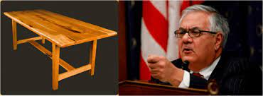 Marked by minimalist nuances, oly's frank dining table melds wood and metal beautifully. We Have Video Of Barney Frank Arguing With A Dining Room Table Compliance Building