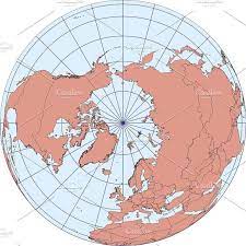 Map Centered On The North Pole North Pole North Pole Map Map