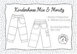 Schnittmuster kinderhose zum selber nähen. Schnittmuster Kinderhose Mix Und Moritz Von Fabelwald