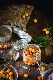 Bocaux De Cerises Au Sirop Leger Conservation Des Fruits Recette Cerises Au Sirop Fruits Et Legumes Frais Compote De Peche