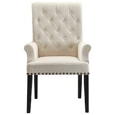 Sporting an hourglass shape, this upholstered dining chair works well in a variety of dining room arrangements. Venta Fabric Dining Room Chairs With Arms En Stock