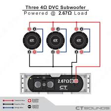 Check the amplifier's owners manual for minimum impedance the amplifier will handle before hooking up the speakers. Subwoofer Wiring Calculator With Diagrams How To Wire Subwoofers Ct Sounds