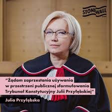 Julia przyłębska to nie tylko prezes trybunału konstytucyjnego, lecz także dobra koleżanka jarosława kaczyńskiego. Grupa Stonewall Uwaga Udostepniamy Wazny Apel Pani Julii Przylebskiej Apeluje I Zadam Zaprzestania Uzywania W Przestrzeni Publicznej Sformulowania Trybunal Konstytucyjny Julii Przylebskiej Powiedziala Prezeska Trybunalu W Swoim Wystapieniu