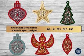 Download Christmas Ornaments Svg Bundle Multi Layer 3d Layered Svg 995395 Cut Files Design Bundles
