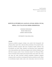 Barang yang diminta lambat sampai ke tangan pembeli. Pdf Keputusan Pembelian Jalinan Antara Media Cetak Media Atas Talian Dan Media Bersemuka