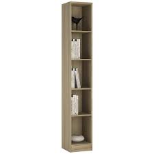 Take advantage of vertical space in your home with tall bookcases for decor, media and more. 4 You Tall Narrow Bookcase In Sonama Oak Pearl White Canyon Grey Sos Direct Home Office Furniture