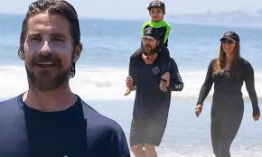 Vulture, sony pictures releasing, warner bros, lionsgate films and paramount pictures. Christian Bale Smiles Watching Son Joseph Bodyboard And Takes Beach Stroll With Wife Sibi In Malibu Daily Mail Online