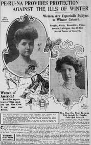 Una de las mejores entradas que conozco. Peruna Patent Medicine Wikipedia