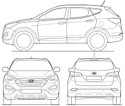 Hyundai Santa Fe Blueprint Hyundai Santa Fe Jeep Wrangler Accessories Hyundai