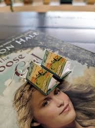 The Books of Bayern the Goose Girl by Shannon Hale original Covers Earrings  ONE PAIR per Order Handmade Mini Book Earrings