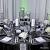 Black And Silver Table Settings