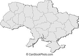 Kliknij dwukrotnie na mapę, aby powiększyć wybrany obszar mapy. Ukraina Mapa Oblasts Polityczny Kilka Canstock