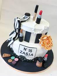 Apr 19, 2021 · let the cakes cool for 10 minutes, then remove them from the pans. Two Tier Mac Makeup Birthday Celebration Cake Make Up Cake Celebration Cakes Pretty Dessert