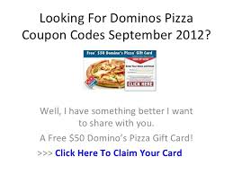 Maybe you would like to learn more about one of these? Dominos Pizza Coupon Codes September 2012