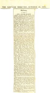 Cutting, Kentish Mercury, William Colbeck's obituary in British Antarctic  Expedition 1898-1900 (Southern Cross) at Dundee Heritage Trust