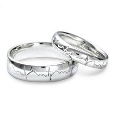 Each Other S Heartbeats On Wedding Bands Wedding Rings Heart Beat Ring Wedding Band Engraving