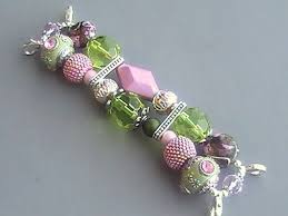 Diy beaded apple watch band. Green And Pink Beaded Watch Band Beaded Watches Bead Work Jewelry Handcrafted Jewelry