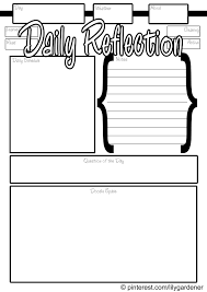 Daily Reflection Template In High Resolution Free And Printable With Spaces For Day Weather Mood Daily Daily Reflection Reflection Questions Diary Template