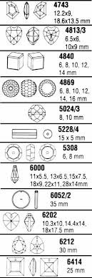 Colors Size Charts Rhinestone Shapes Dreamtime Creations