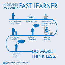 7 Ways To Know That You Are A Fast Learner Chart Learning And Development Life Skills Learning Styles